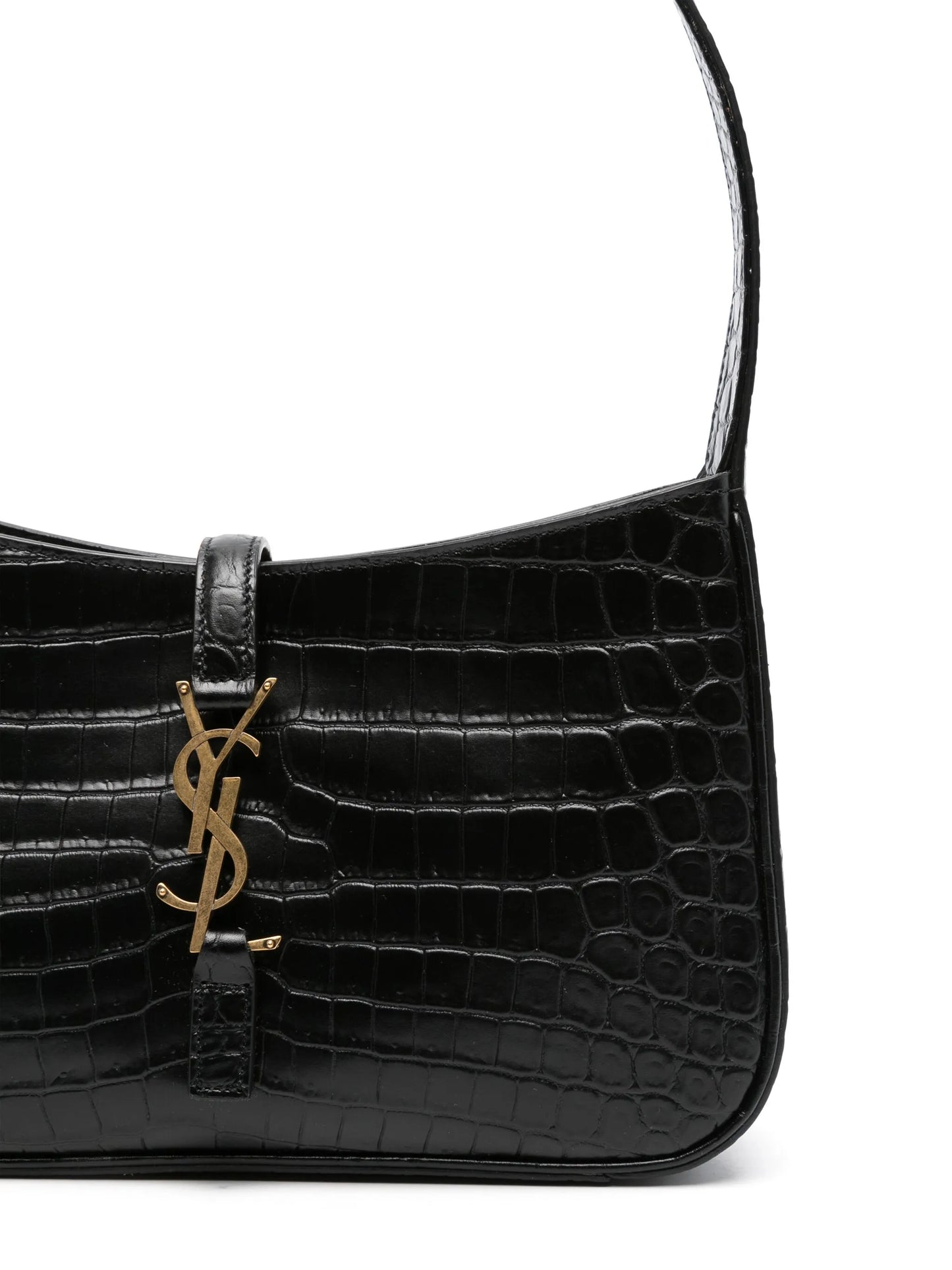 YSL 5A7 crocodile-effect shoulder bag