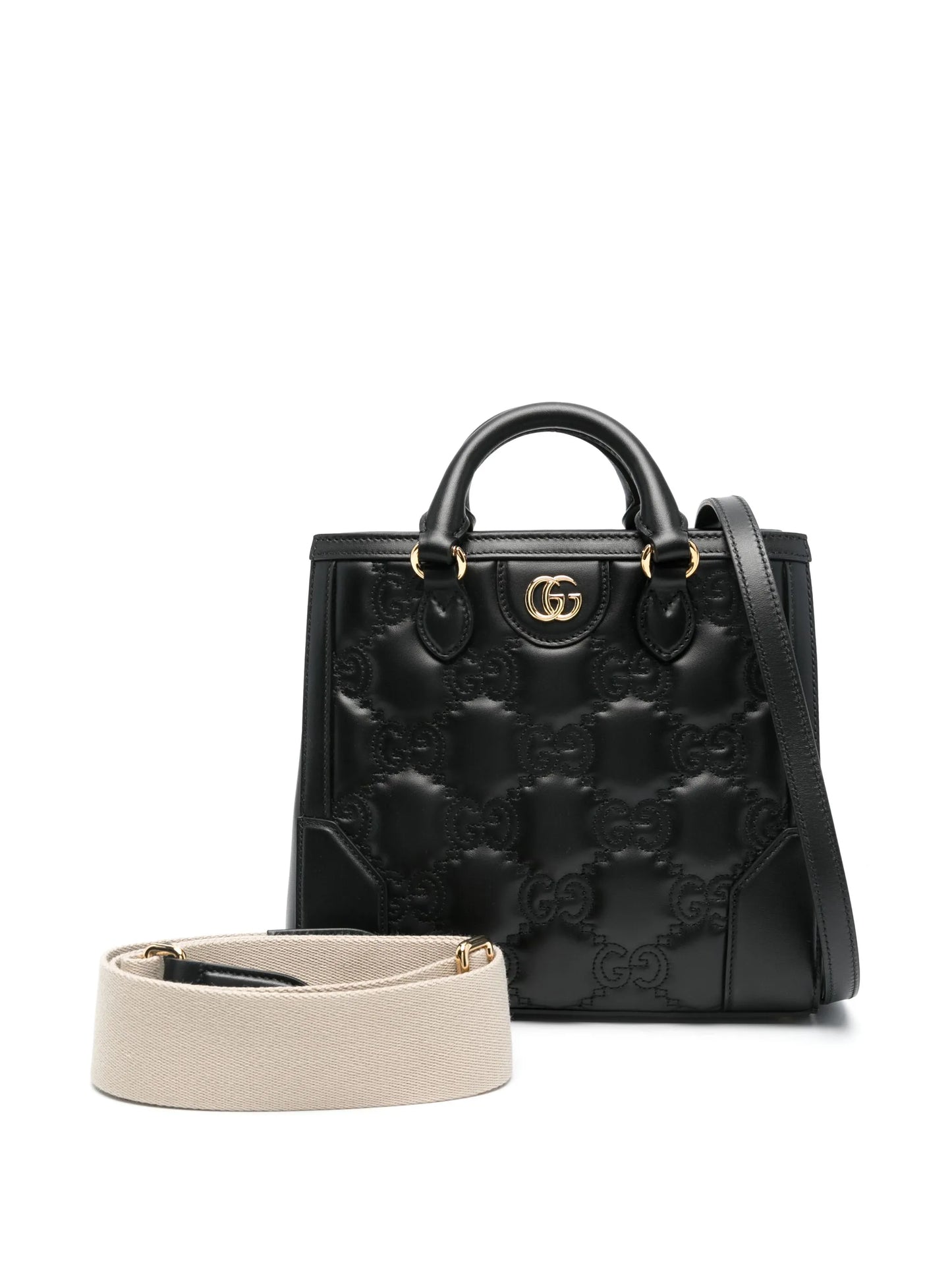 GUCCI small GG matelassé top-handle bag