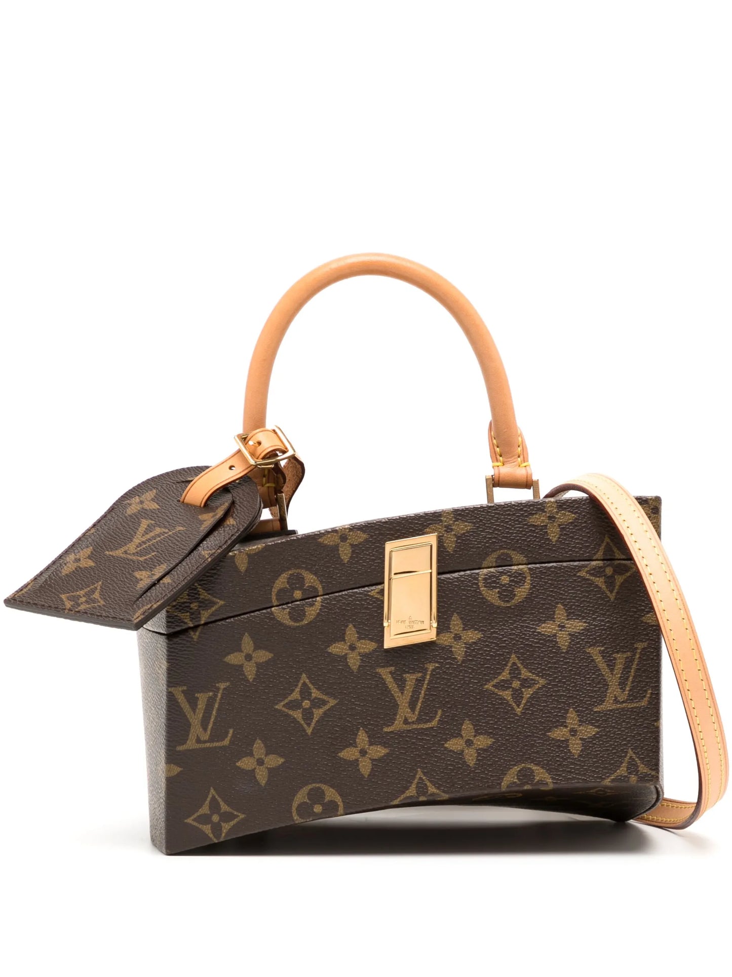 LV Monogram Twisted Box two-way handbag