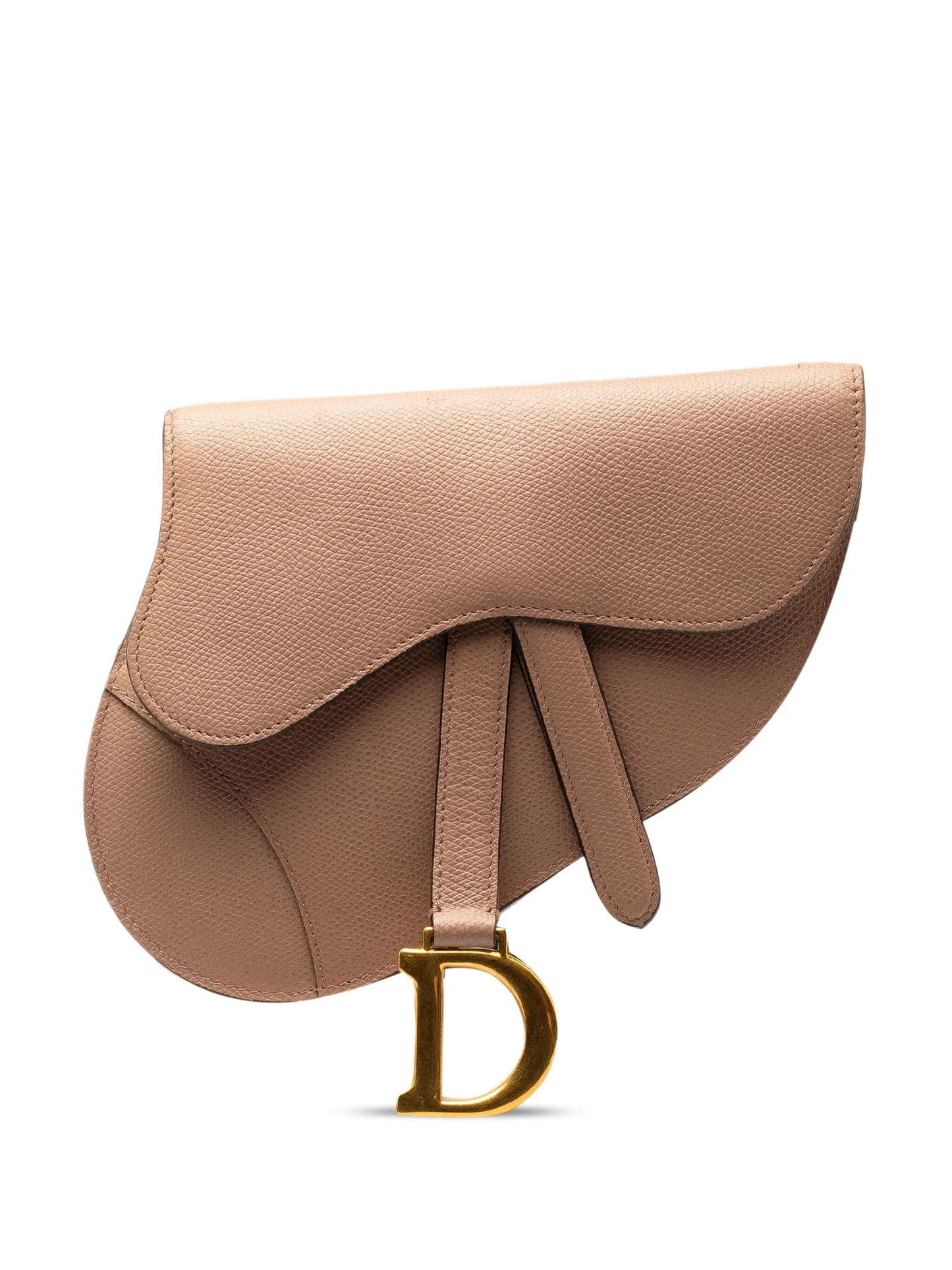 CHRISTIAN DIOR Leather Saddle belt bag