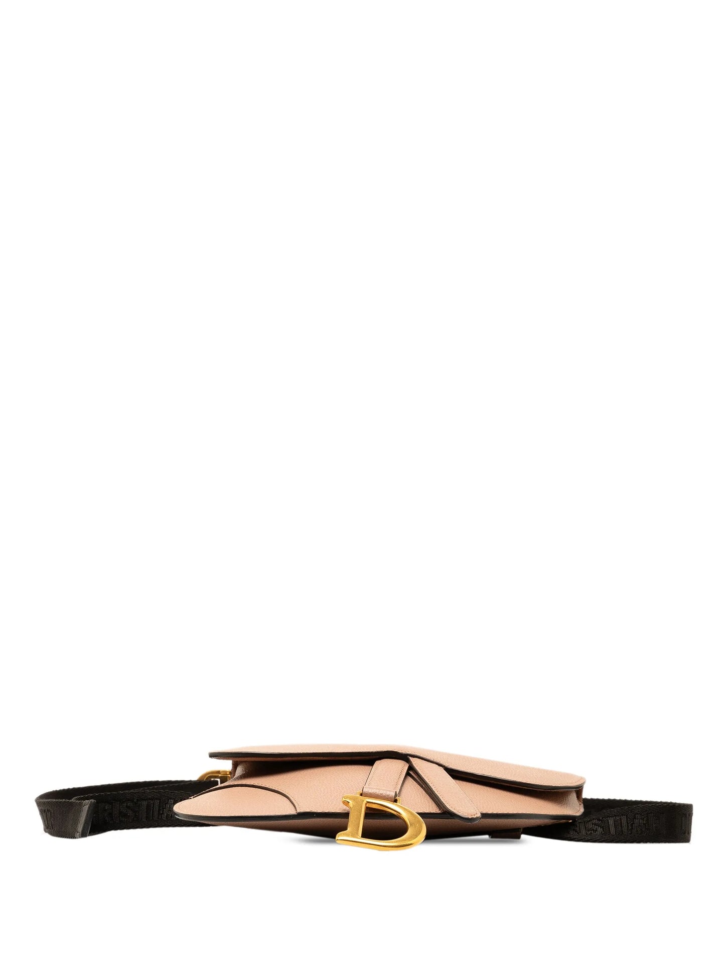 CHRISTIAN DIOR Leather Saddle belt bag