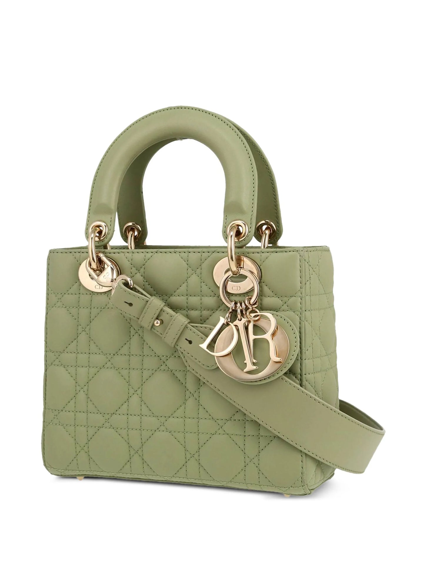 CHRISTIAN DIOR Cannage Lady Dior two-way handbag