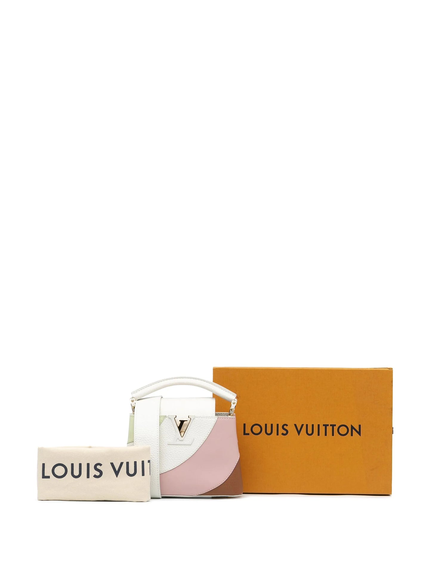 LV present Taurillon Gelato Mini Capucines satchel